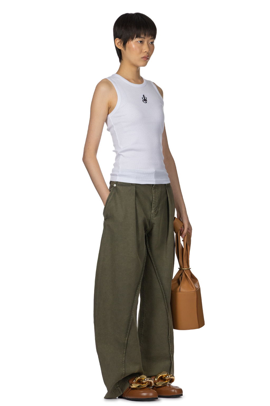 JW Anderson - Anchor Embroidery Vest - White